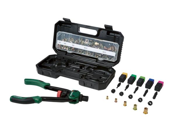 Rivet nut tool with accessories, 151 pieces