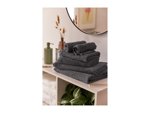 Livarno Home Dark Grey Towel Set - Set of 6