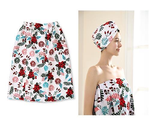 Huntington Home 
 Microfiber Body Wrap Towel or 2-Pack Hair Wrap Towels