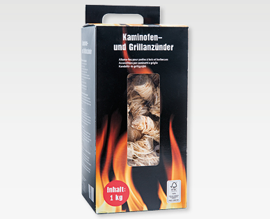 Accendifuoco per camino e barbecue