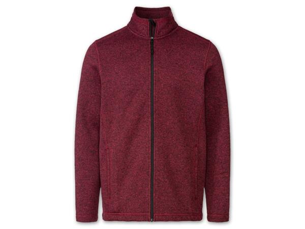 Herren Strickfleecejacke