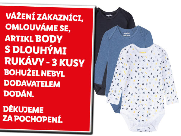 BODY S DLOUHÝMI RUKÁVY – 3 KUSY
