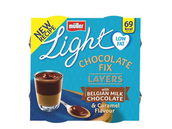 Müller Belgian Milk Chocolate & Caramel Chocolate Fix Layers