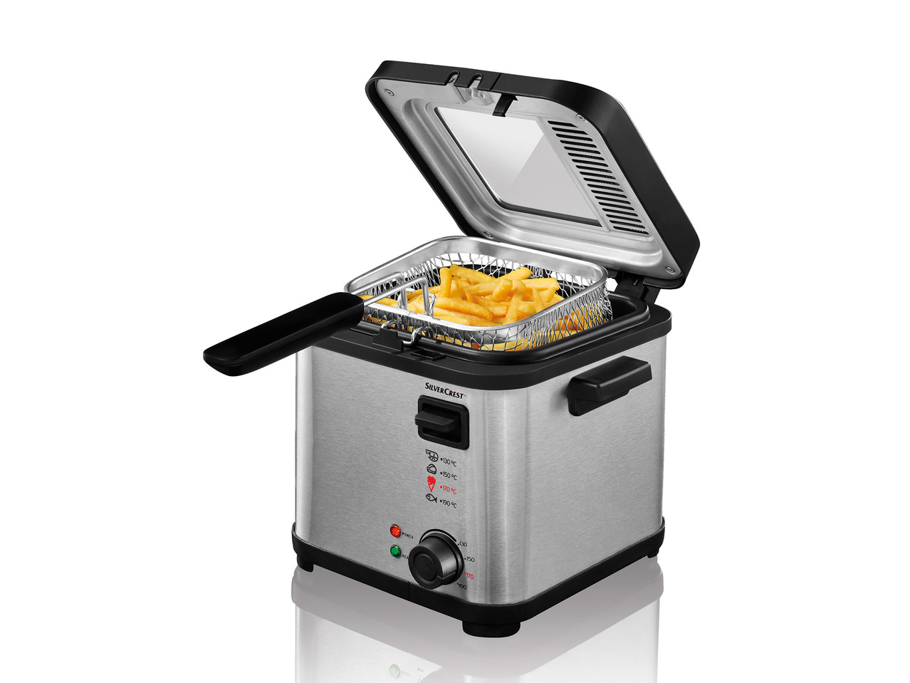 Silvercrest Kitchen Tools Mini Deep Fat Fryer with Fondue1