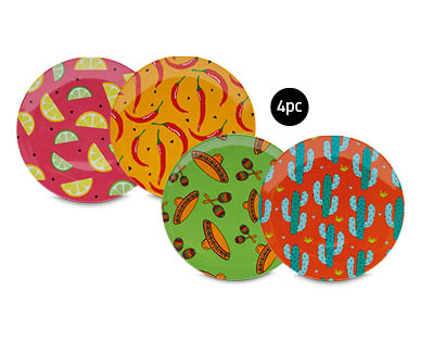 Assorted Tableware - Dinner Plates 4pk
