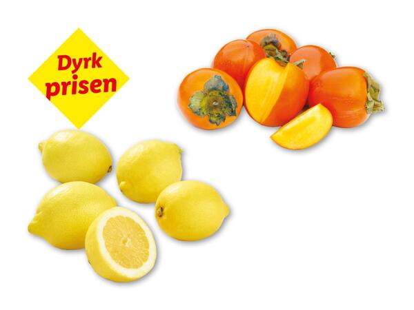 Citroner eller kaki