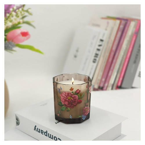 Floral Glass Scented Candle - Butterfly Blossom