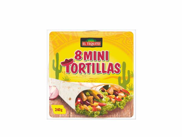 8 mini tortillas