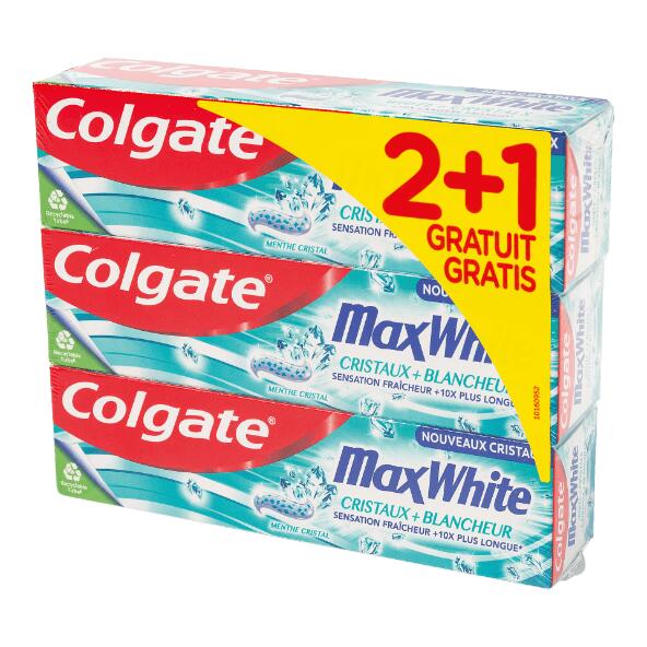 COLGATE(R) 				Dentifrice, 3 pcs
