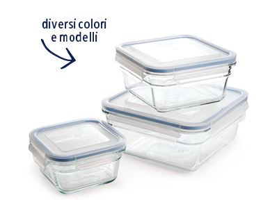 Set di contenitori salvafreschezza in vetro GLASSLOCK