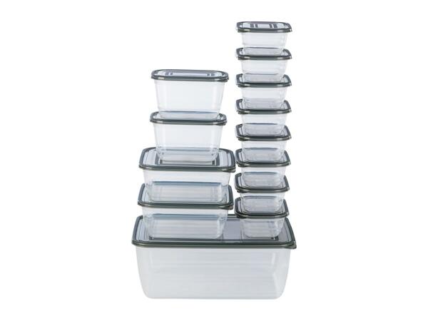 Livarno Home Food Storage Containers - Set of 13 - Grey