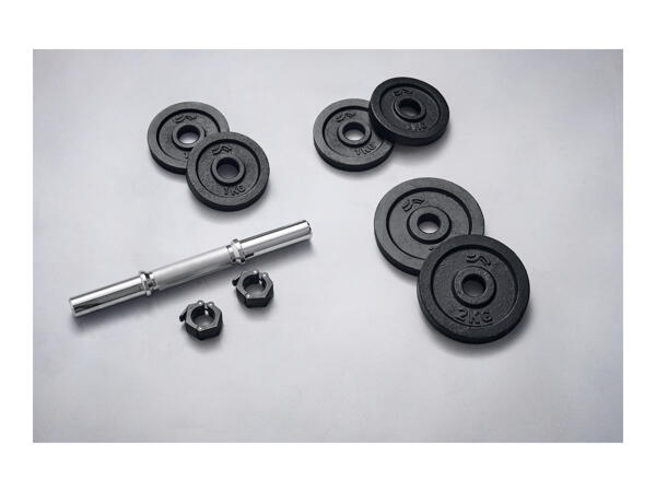 Crivit 10kg Dumbbell Set - 9 pieces