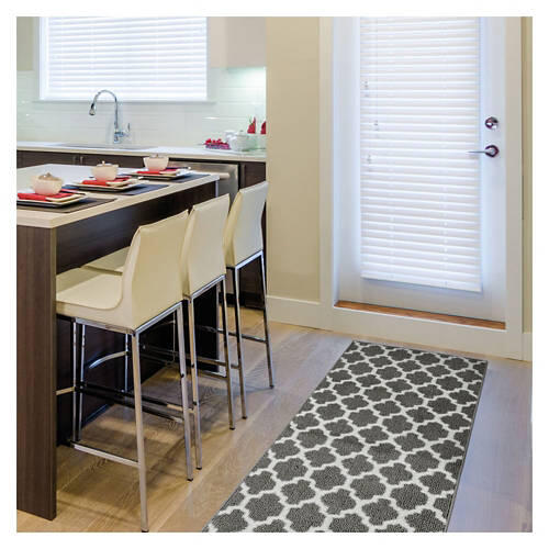 24" x 72" Spring Utility Runner - Gray Medallion
