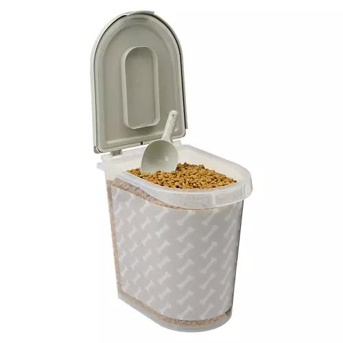 20L Pet Food Container - Gray Bones