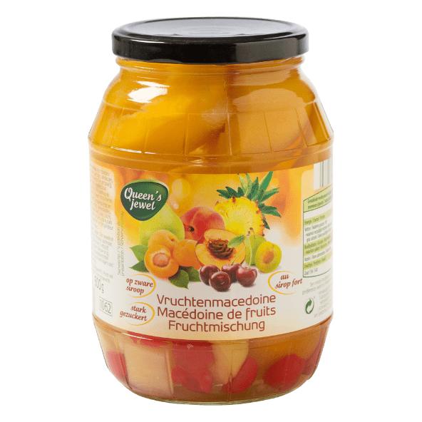 Fruitmix op siroop
