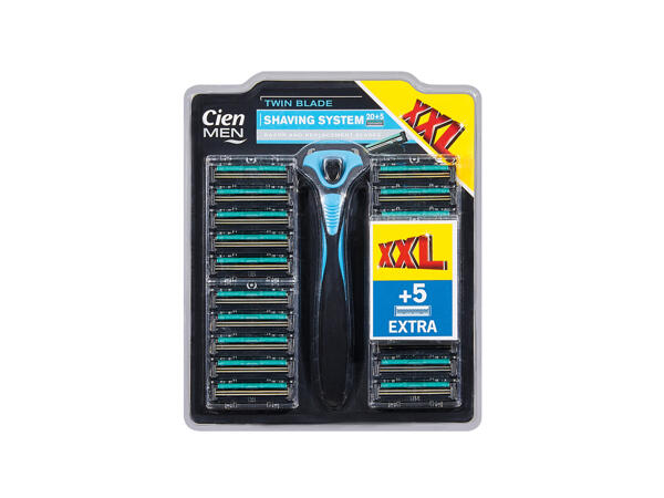 2 Klingenrasierer und 20 + 5 Klingen gratis