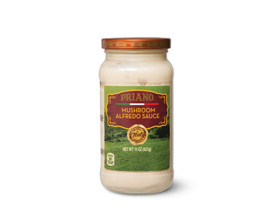 Priano Gourmet Bacon or Mushroom Alfredo Sauce