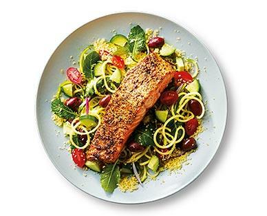 Fresh Atlantic Salmon with Greek Herbs