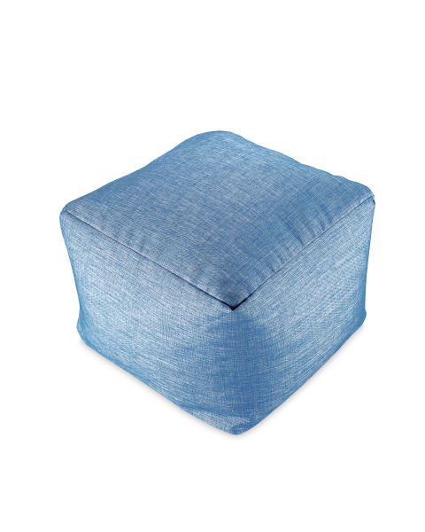 Blue Metallic Vintage Bean Cube