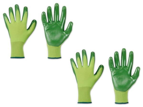 Nitril-Gartenhandschuhe, 4 Paar