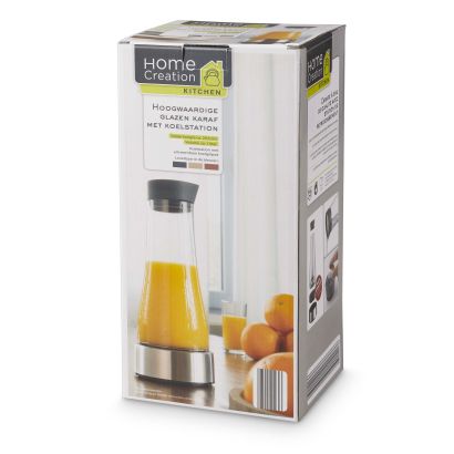 Carafe en verre avec refroidisseur