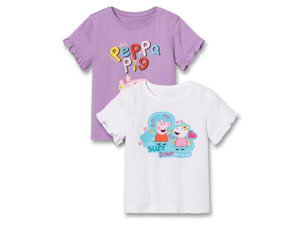 Girls' T-Shirts, 2 pieces "Peppa Pig"