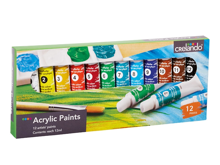 Paints or Pastel Chalks, 12 or 25 pieces