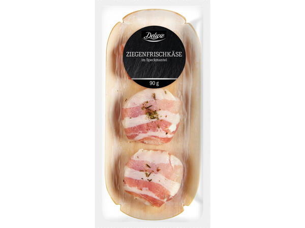 Ziegenkäse mit Speck