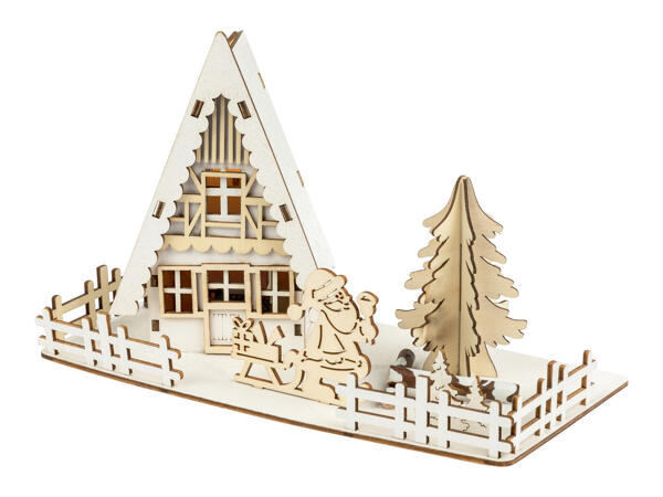 LED Wooden Christmas Scene