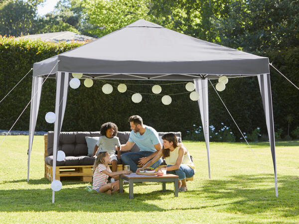 Tonnelle pliable en aluminium