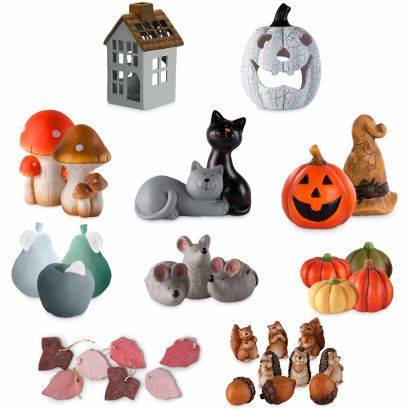 Halloween- oder Herbstfiguren