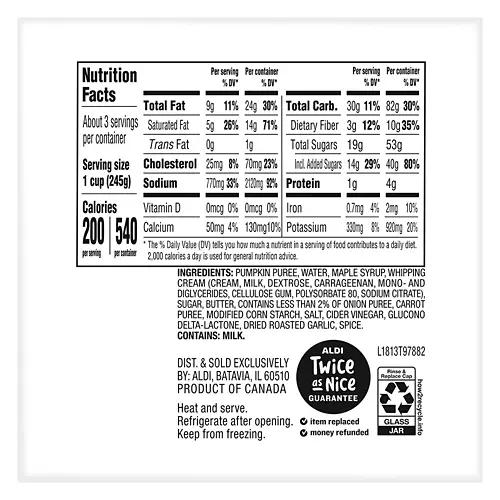 Pumpkin Maple Jarred Soup, 24 oz