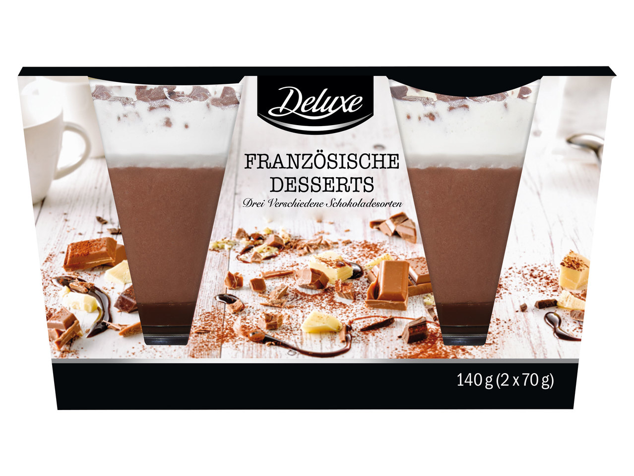 DELUXE Französische Desserts im Becher, 2er