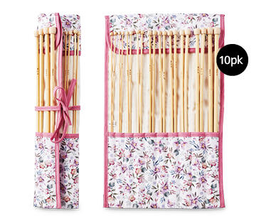 Knitting Tote Bag or Needles 10pk