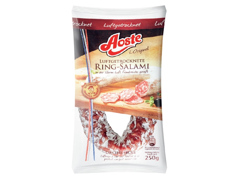 Luchtgedroogde salami