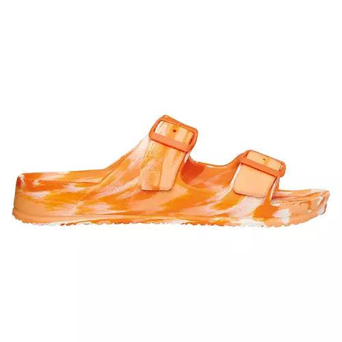 Ladies Lightweight Footbed Sandals - Orange, 9