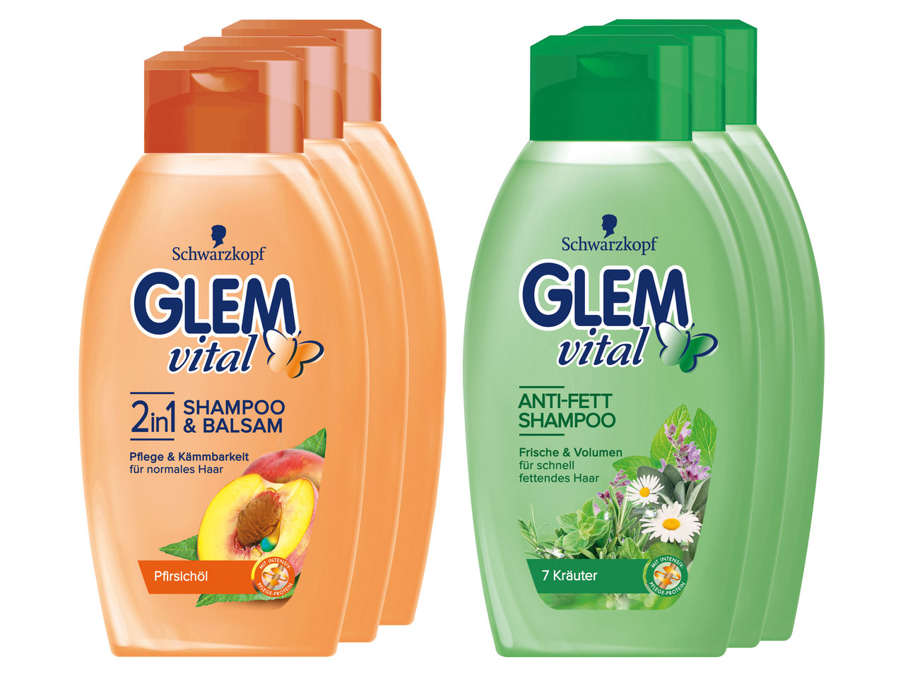 GLEM VITAL Shampoo 3er