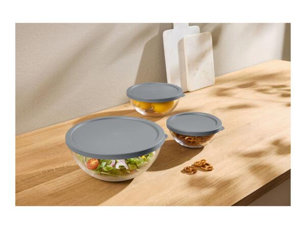 Silvercrest Grey Glass Bowl Set - 5 Pieces