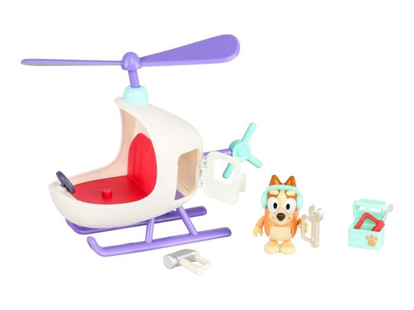 Bluey Bingo's Helicopter Toy with Figure