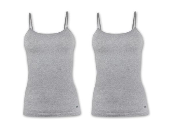 Damen Bustier/​Spaghettitop, 2 Stück