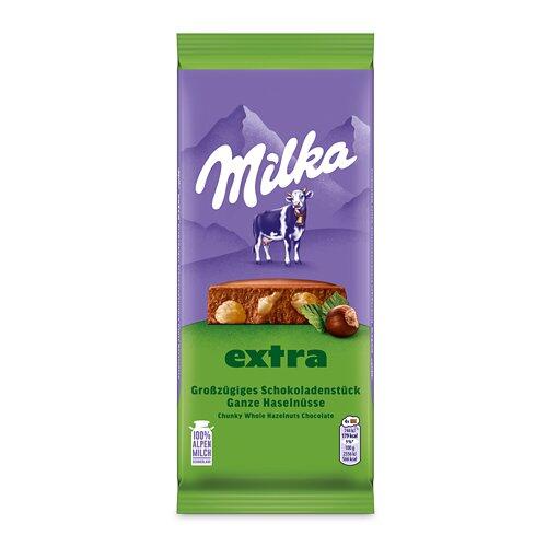 MILKA extra Tafeln, Ganznuss