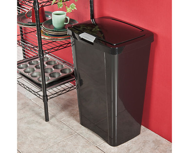 Easy Home 13-Gallon Touch-Lid Wastebasket