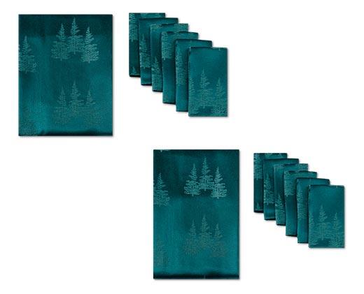 Huntington Home Jacquard Tablecloth and Napkin Set