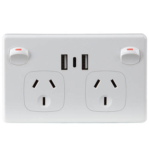Double USB Power Point