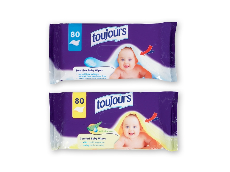 Lingettes humides pour bébé