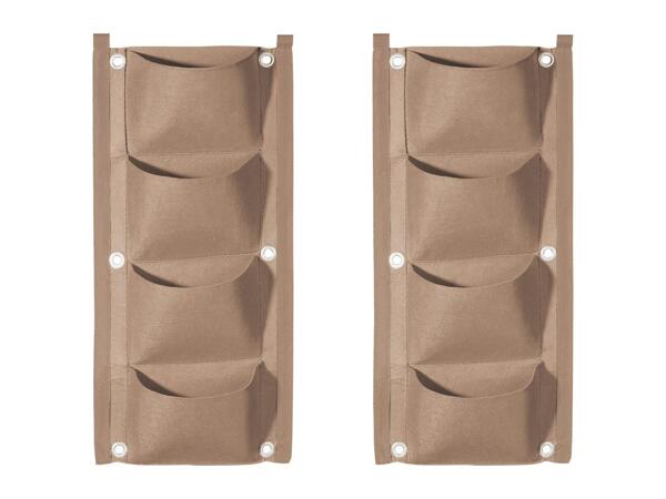 Parkside Wall Grow Bags - 2 Pack - Beige