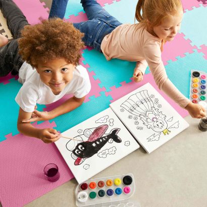 Canvas met waterverf