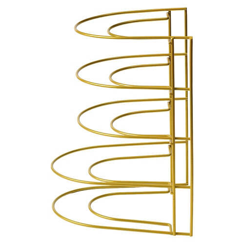 Wire Cabinet Organizer - Pan Sorter, Gold