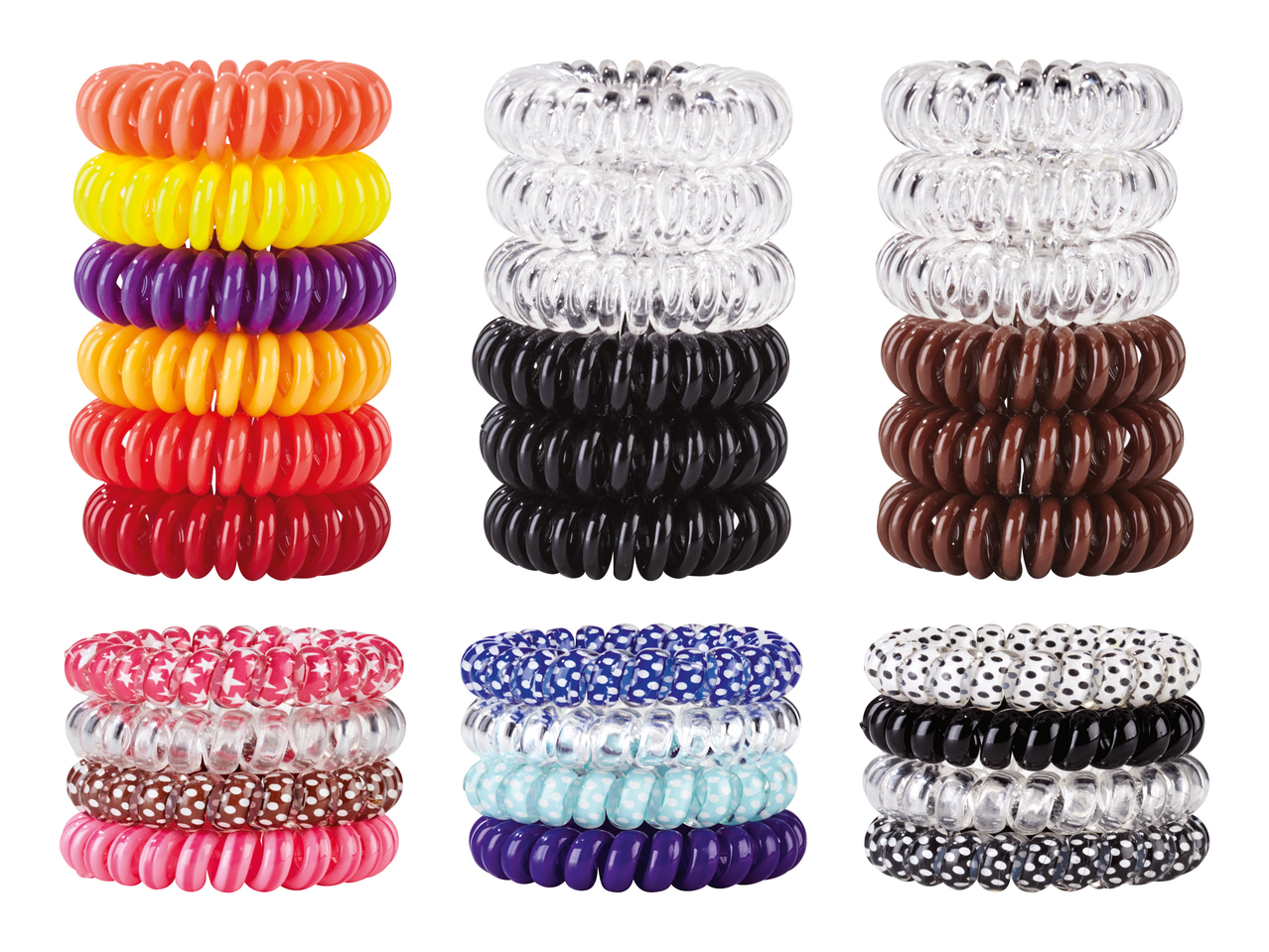 Élastiques à cheveux en spirale