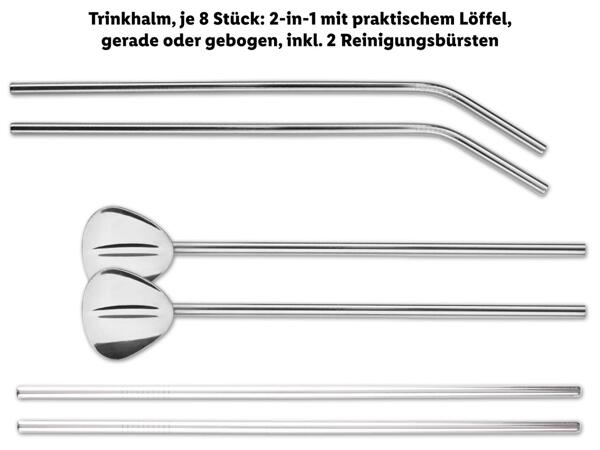 Edelstahl-Trinkhalm/-Eiswürfel